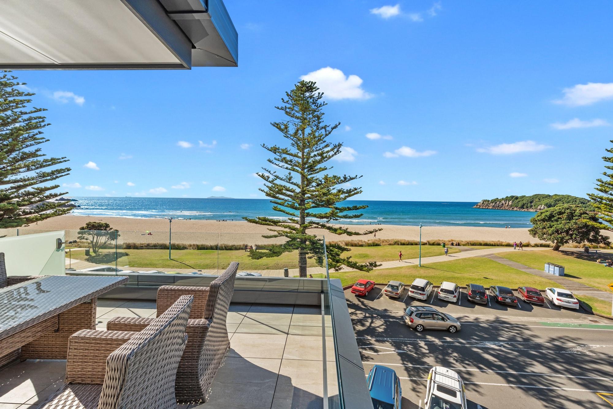 Pavilion Beachfront Apartments Mount Maunganui Exteriör bild